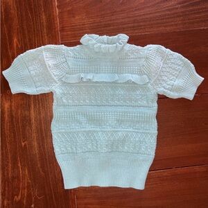 Janie and Jack child’s girls Sweater - Mint Green